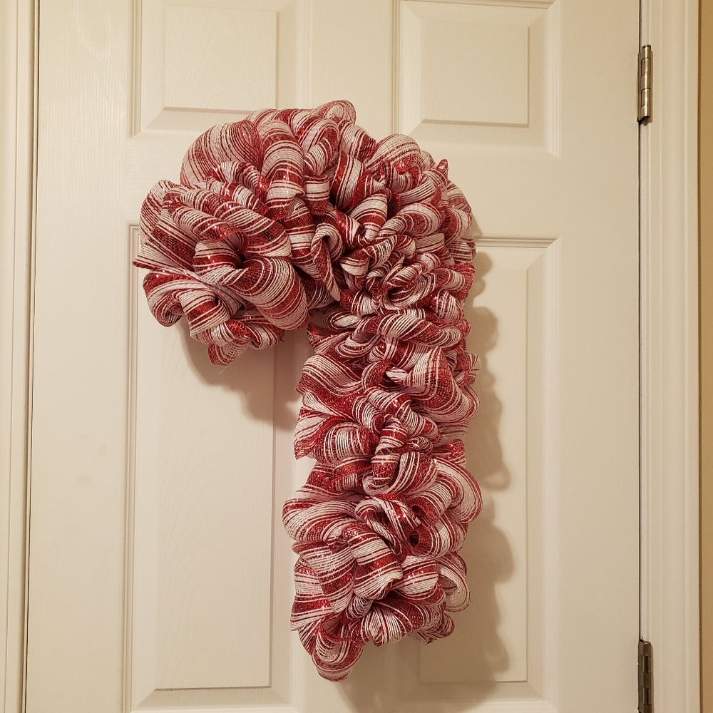 ❄❄Handmade Candy Cane wreath❄❄